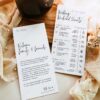 Minimalist Wedding Itinerary Template | Weekend Timeline With icons Minimalist Wedding Itinerary Template | Weekend Timeline With icons