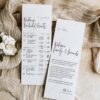 Minimalist Wedding Itinerary Template | Weekend Timeline With icons Minimalist Wedding Itinerary Template | Weekend Timeline With icons