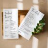 Modern Wedding Itinerary Weekend Events Template | Timeline Card Printable Modern Wedding Itinerary Weekend Events Template | Timeline Card Printable