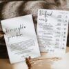 Wedding Welcome Bag Letter Printable | Weekend Events Schedule Wedding Welcome Bag Letter Printable | Weekend Events Schedule
