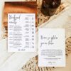 Wedding Welcome Bag Letter Printable | Weekend Events Schedule Wedding Welcome Bag Letter Printable | Weekend Events Schedule