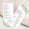 Weekend Wedding Itinerary Template | Weekend Schedule Event Cards