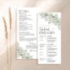 Weekend Wedding Itinerary Template | Weekend Schedule Event Cards