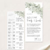 Wedding Timeline Template | Itinerary Weekend Events Editable