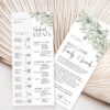 Wedding Timeline Template | Itinerary Weekend Events Editable