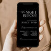 The Night Before Rehearsal Dinner Invitation Template | Minimalist Rehearsal Electronic Text