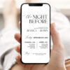 The Night Before Rehearsal Dinner Invitation Template | Minimalist Rehearsal Electronic Text