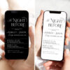Electronic Rehearsal Dinner Invitation Template | The Night Before Invitation Evite Digital