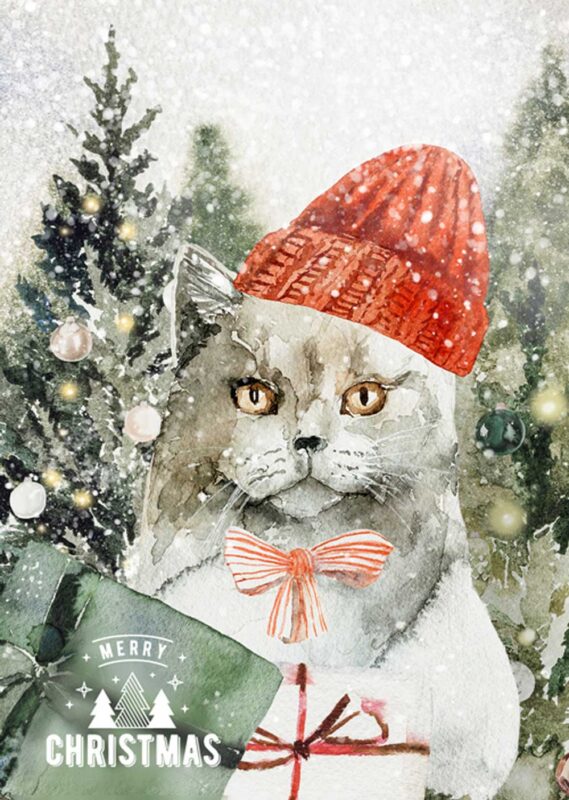 Get Festive for Our Free Christmas Card & Tag Kit Printables! Free Printable Christmas Card Favor Tags Amy Design Templates