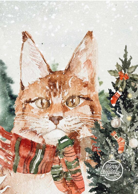 Get Festive for Our Free Christmas Card & Tag Kit Printables! Free Printable Christmas Card Favor Tags Amy Design Templates