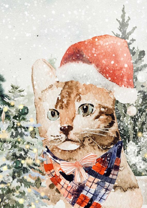 Get Festive for Our Free Christmas Card & Tag Kit Printables! Free Printable Christmas Card Favor Tags Amy Design Templates