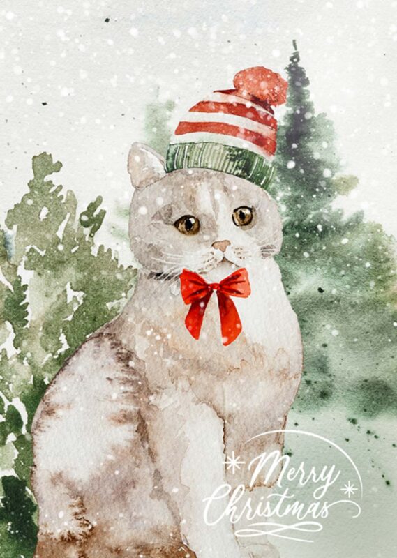 Get Festive for Our Free Christmas Card & Tag Kit Printables! Free Printable Christmas Card Favor Tags Amy Design Templates