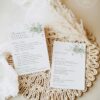 Bachelorette Invitation Itinerary Template | Floral French Floral Itinerary Printable