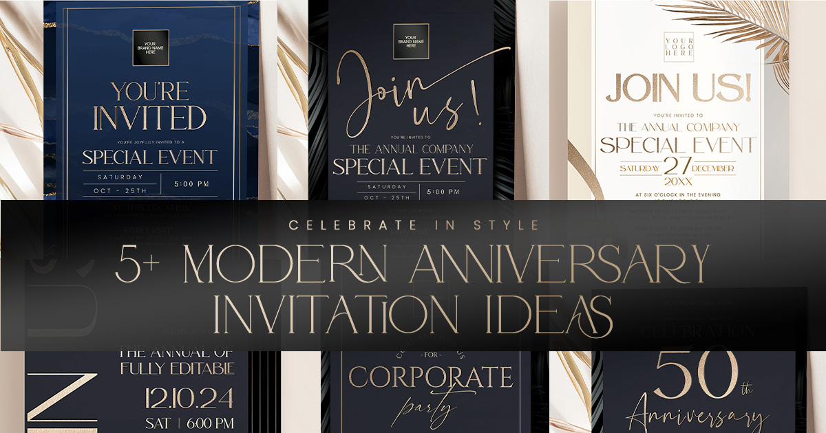 5+ Modern Anniversary Invitation Ideas: Celebrate in Style 5+ Modern Anniversary Invitation Ideas: Celebrate in Style