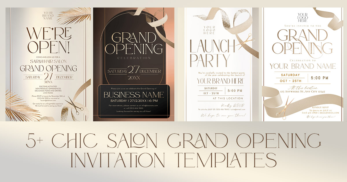 5+ Chic Salon Grand Opening Invitation Templates: Announce Your Arrival in Style 5+ Chic Salon Grand Opening Invitation Templates: Announce Your Arrival in Style