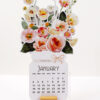 Citrus Floral Desk Calendar Printable | Cute Monthly Planner | Watercolor Aesthetic Office Decor