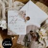 Mauve Pink Boho Save the Date Canva Template | Dusty Rose & Pampas Mauve Pink Boho Save the Date Canva Template | Dusty Rose & Pampas