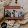 Photo Collage Save the Date Canva Template Horizontal | Terracotta Rust Wedding Editable Digital Download Photo Collage Save the Date Canva Template Horizontal | Terracotta Rust Wedding Editable Digital Download