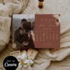 Terracotta Calendar Save the Date Wedding Photo Template | Rust Burnt Orange Canva Editable Terracotta Calendar Save the Date Wedding Photo Template | Rust Burnt Orange Canva Editable