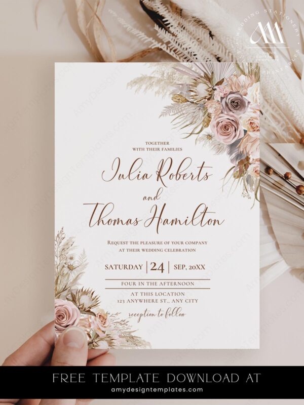 5+ Free Printable Wedding Announcement Templates: Share Your Big News in Style! Free Printable Wedding Announcement Templates