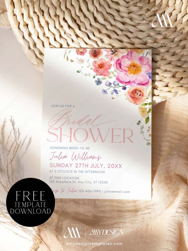 8+ Free Printable Bridal Shower Invitation Templates: Your Guide to a Personalized Celebration Collection of Free Printable Bridal Shower Invitation Templates