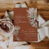 Cowboy Boots Bridal Shower Invite | Western Boho Invitation | Rustic Country Pampas Grass