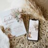 Boots and Blooms Bridal Shower Invitation | Western Boho Invite | Terracotta Desert Chic