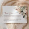 Editable Boho Terracotta Bridal Shower Thank You Card Template | Flat & Folded Options | Instant Download Printable Editable Boho Terracotta Bridal Shower Thank You Card Template | Flat & Folded Options | Instant Download Printable
