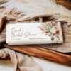 Editable Boho Terracotta Chocolate Wrapper Template