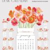 Printable Poppy Flowers Desk Calendar 2026 (SVG, PNG, PDF) | Vibrant Red Orange Floral Digital Download Printable 2026 Poppy Flowers Desk Calendar (SVG, PNG, PDF) - Vibrant Red Orange Floral Digital Download