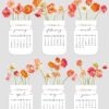 Printable Poppy Flowers Desk Calendar 2026 (SVG, PNG, PDF) | Vibrant Red Orange Floral Digital Download Printable 2026 Poppy Desk Calendar (SVG, PNG, PDF) - Vibrant Red Orange Floral Digital Download