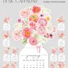Bloom Flowers Pot 2026 Desk Calendar | Watercolor Printable Monthly Cutouts | Colorful Floral Planner SVG PNG PDF Bloom Flowers Pot 2026 Desk Calendar | Watercolor Printable Monthly Cutouts | Colorful Floral Planner SVG PNG PDF