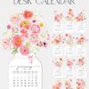 Bloom Flowers Pot 2026 Desk Calendar | Watercolor Printable Monthly Cutouts | Colorful Floral Planner SVG PNG PDF Bloom Flowers Pot 2026 Desk Calendar | Watercolor Printable Monthly Cutouts | Colorful Floral Planner SVG PNG PDF