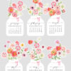 Bloom Flowers Pot 2026 Desk Calendar | Watercolor Printable Monthly Cutouts | Colorful Floral Planner SVG PNG PDF Bloom Flowers Pot 2026 Desk Calendar | Watercolor Printable Monthly Cutouts | Colorful Floral Planner SVG PNG PDF