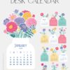 2026 Bloom Flowers DIY Desk Calendar | Printable & Cutting Files (SVG, PNG, PDF) Bloom Flowers DIY Desk Calendar | Printable & Cutting Files (SVG, PNG, PDF)
