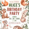All Woodland Friends Birthday Invitation Card Canva Template | Fox Rabbit Bear Squirrel Hedgehog All Woodland Friends Birthday Invitation Card Canva Template | Fox Rabbit Bear Squirrel Hedgehog
