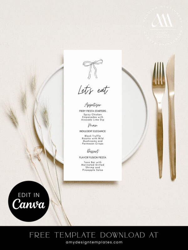 7+ Free Monogram Wedding Menu Templates: Your Elegant Table Setting Guide Your Free Monogram Wedding Menu Templates FREECV041