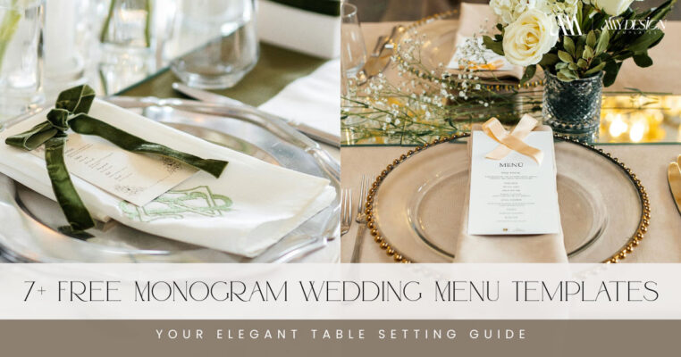 7+ Free Monogram Wedding Menu Templates: Your Elegant Table Setting Guide