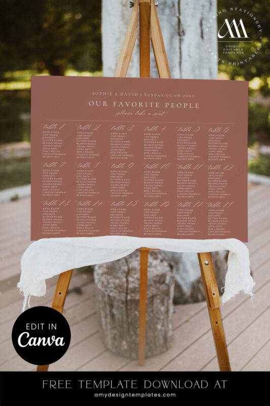 9+ Free Printable Wedding Seating Plan Templates: Guide Your Guests with Ease! Your Free Wedding Seating Plan Template FREECV044