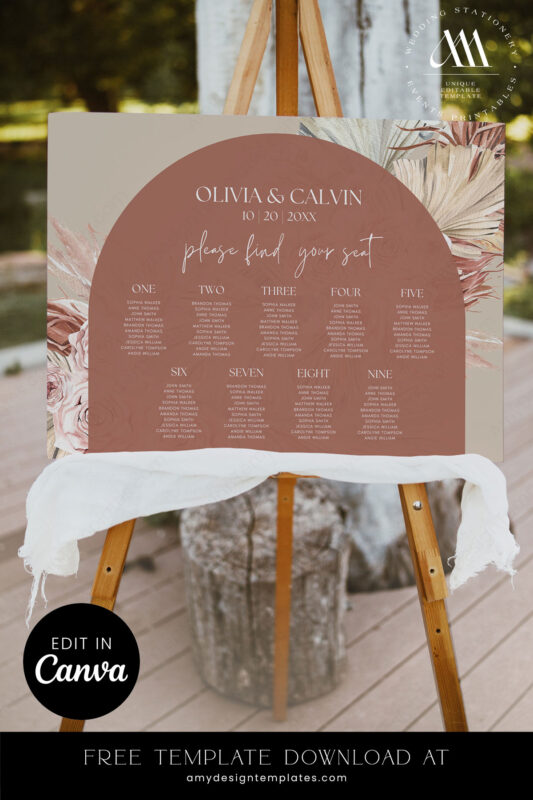 9+ Free Printable Wedding Seating Plan Templates: Guide Your Guests with Ease! Your Free Wedding Seating Plan Template FREECV044