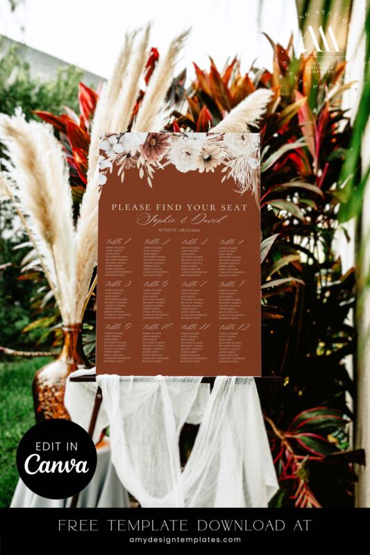 9+ Free Printable Wedding Seating Plan Templates: Guide Your Guests with Ease! Your Free Wedding Seating Plan Template FREECV044