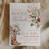 Rustic Western Bridal Shower Invitation | Boots and Brunch Invite Template | Boho Pampas Grass Floral | Cowboy Boots Rustic Western Bridal Shower Invitation, Boots and Brunch Invite Template, Boho Pampas Grass Floral, Cowboy Boots, Editable in Corjl, Instant Download