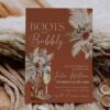 Western Boots and Bubbly Bridal Shower Invitation | Cowboy Boot Invite Editable Template | Terracotta Rustic Boho Western Boots and Bubbly Bridal Shower Invitation | Cowboy Boot Invite Editable Template | Terracotta Rustic Boho