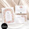 Colorful Wildflower Wedding Invitation Set Template | Floral Spring Summer Wedding Invite Card Colorful Wildflower Wedding Invitation Set Template | Floral Spring Summer Wedding Invite Card