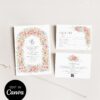 Colorful Wildflower Wedding Invitation Set Template | Floral Spring Summer Wedding Invite Card Colorful Wildflower Wedding Invitation Set Template | Floral Spring Summer Wedding Invite Card