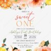 Sweet One Fruit Floral Birthday Brunch Invitation Template | First Birthday Summer Fruit Floral Birthday Party Sweet One Fruit Floral Birthday Brunch Invitation Template | First Birthday Summer Fruit Floral Birthday Party