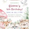 Forest Animal Theme Birthday Invitation Card Template | Woodland Birthday Party Instant Download Forest Animal Theme Birthday Invitation Card Template | Woodland Birthday Party Instant Download