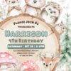 Woodland Animals Birthday Invitation Canva Editable | Cute Forest Friends Invite Template Printable Woodland Animals Birthday Invitation Canva Editable | Cute Forest Friends Invite Template Printable