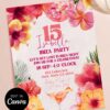 Ibiza Night Birthday Invitation Card | Tropical Disco Hibiscus Cocktail Party Canva Editable Template Ibiza Night Birthday Invitation Card | Tropical Disco Hibiscus Cocktail Party Canva Editable Template