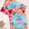 Tropical Pool Party Birthday Invitation Canva Template | Cocktail Floral Summer Bash Invite Template Editable